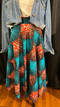 Load image into Gallery viewer, Full Circle Long Ankara Skirt