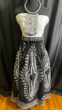Load image into Gallery viewer, Black & White Maxi Skirt (Plush Size w/ Elastic Waist)