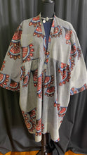 Load image into Gallery viewer, Demin Like African Print Kimono