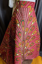 Load image into Gallery viewer, High Low Hem Red Wine Maxi Skirt (Plush Size)