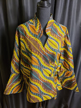 Load image into Gallery viewer, Wrap-Style Side Tie Blouse (Plush Size)