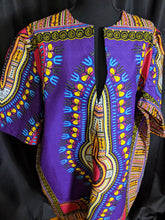 Load image into Gallery viewer, Dark Purple Dashiki Dress (Plush Size)