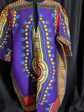 Load image into Gallery viewer, Dark Purple Dashiki Dress (Plush Size)