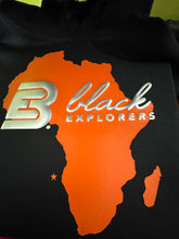 Load image into Gallery viewer, Black Explorers on the Continent Color Design Long Sleeve T-Shirt
