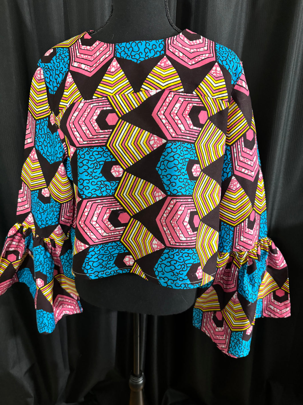 Bold & Beautiful Printed Ankara Blouse