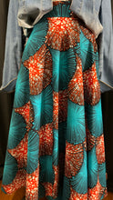 Load image into Gallery viewer, Full Circle Long Ankara Skirt
