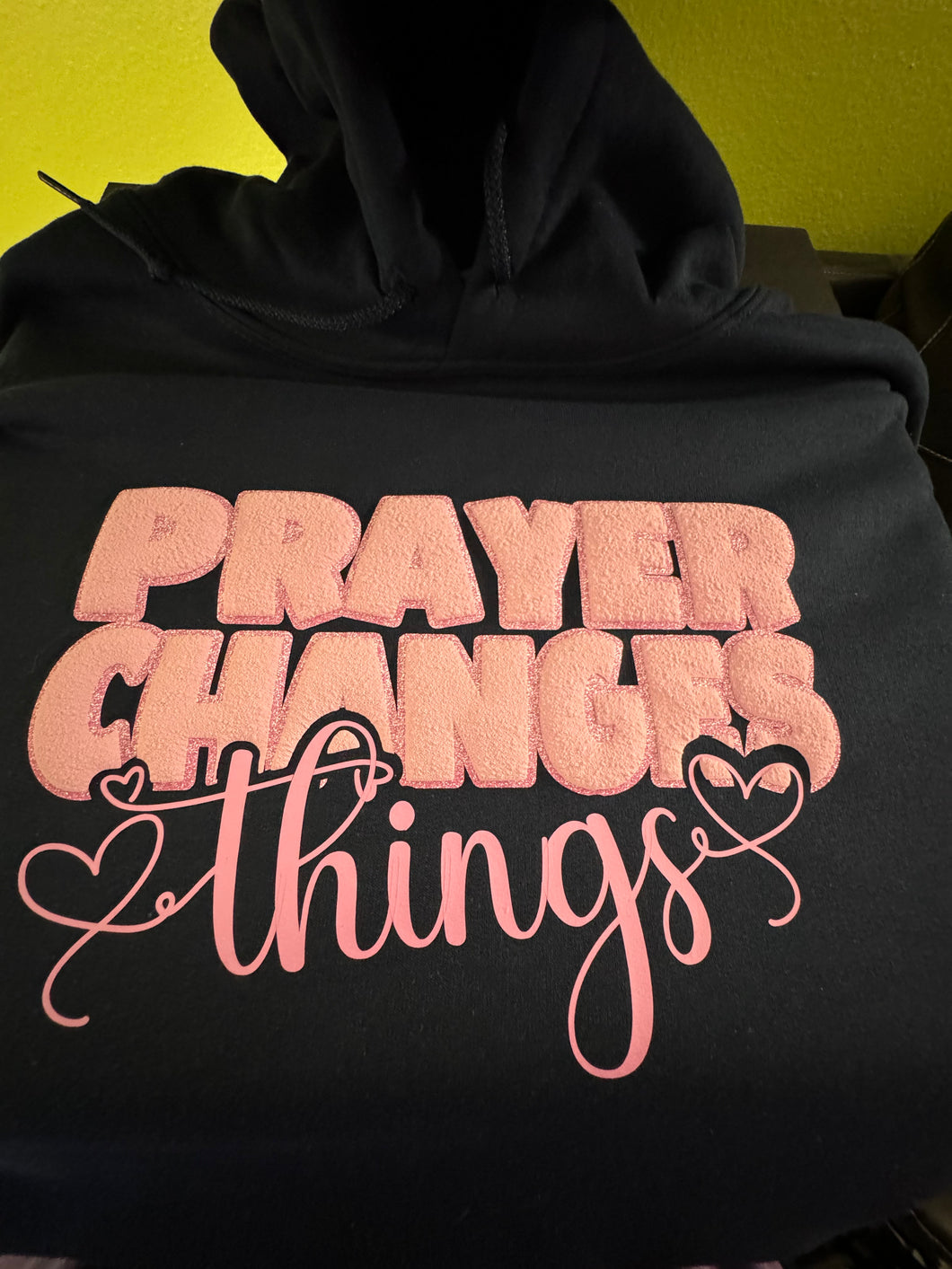 Prayer Changes Things Puff T-Shirt Design