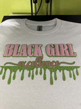 Load image into Gallery viewer, Black Girl Excellence Pink Puff T-Shirt
