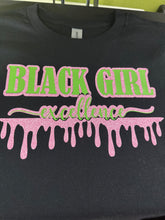 Load image into Gallery viewer, Black Girl Excellence Pink Puff T-Shirt
