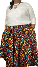 Load image into Gallery viewer, Multi-Color Polka Dot Circle Skirt (Plush Size)
