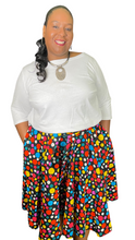 Load image into Gallery viewer, Multi-Color Polka Dot Circle Skirt (Plush Size)
