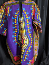 Load image into Gallery viewer, Dark Purple Dashiki Dress (Plush Size)
