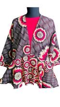 Load image into Gallery viewer, Starburst Hi-Low Kimono Jacket (Plush Size)
