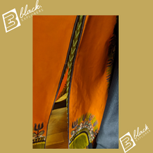 Load image into Gallery viewer, Orange Dashiki Maxi Skirt (Plush Size)
